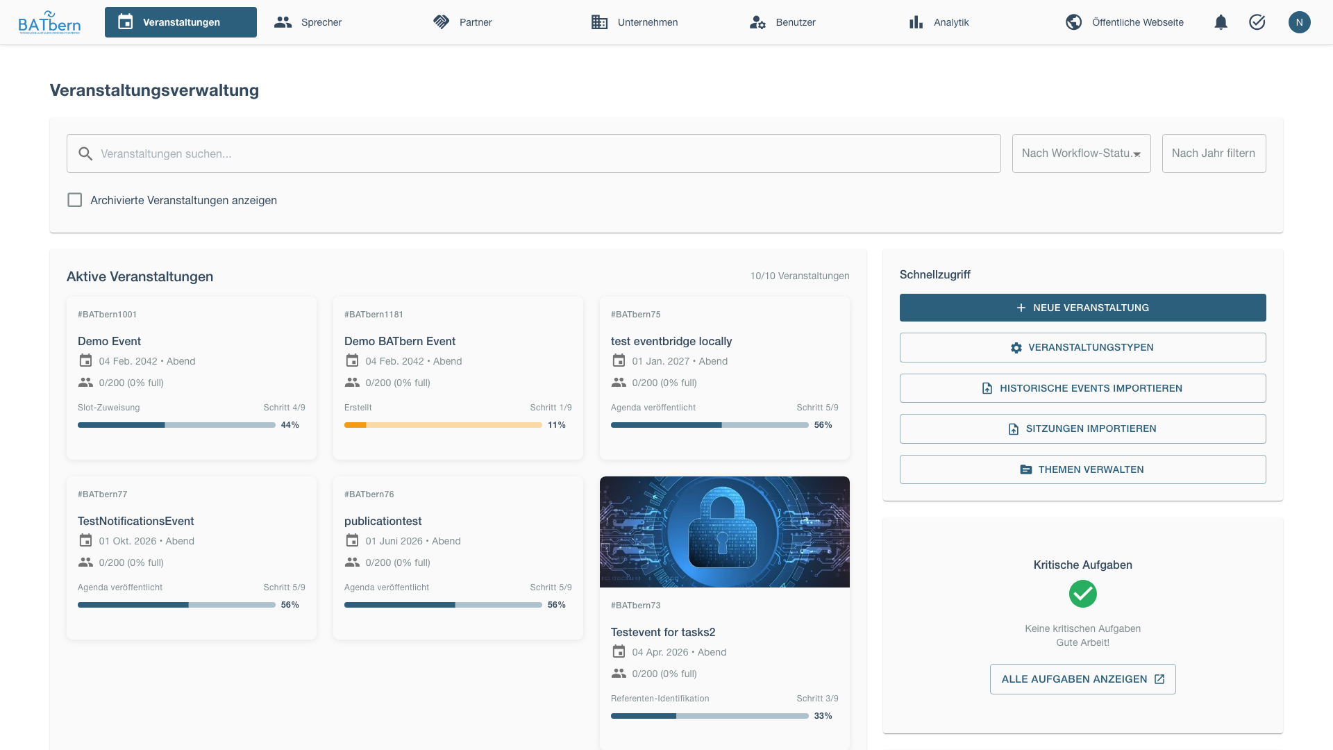 Event Dashboard