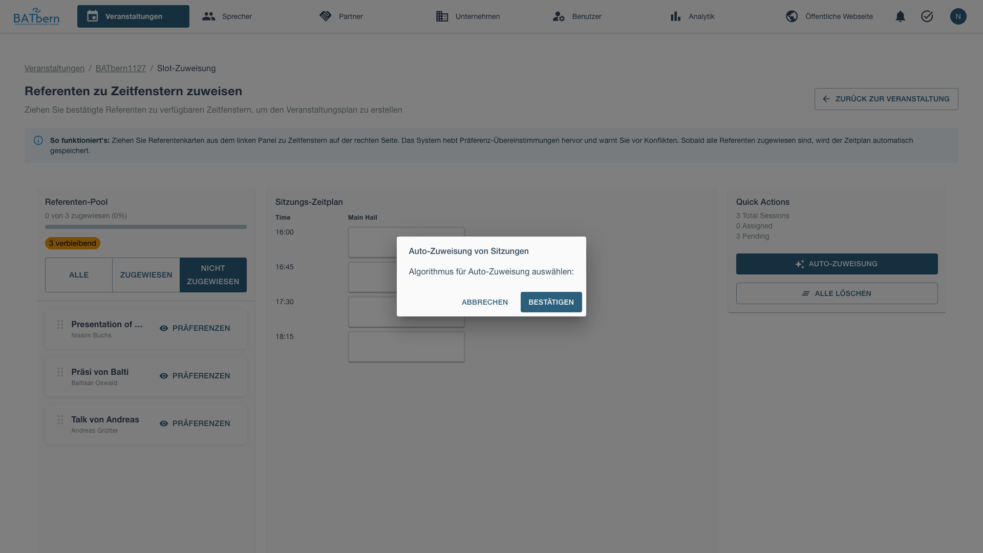 Auto-Assign Modal