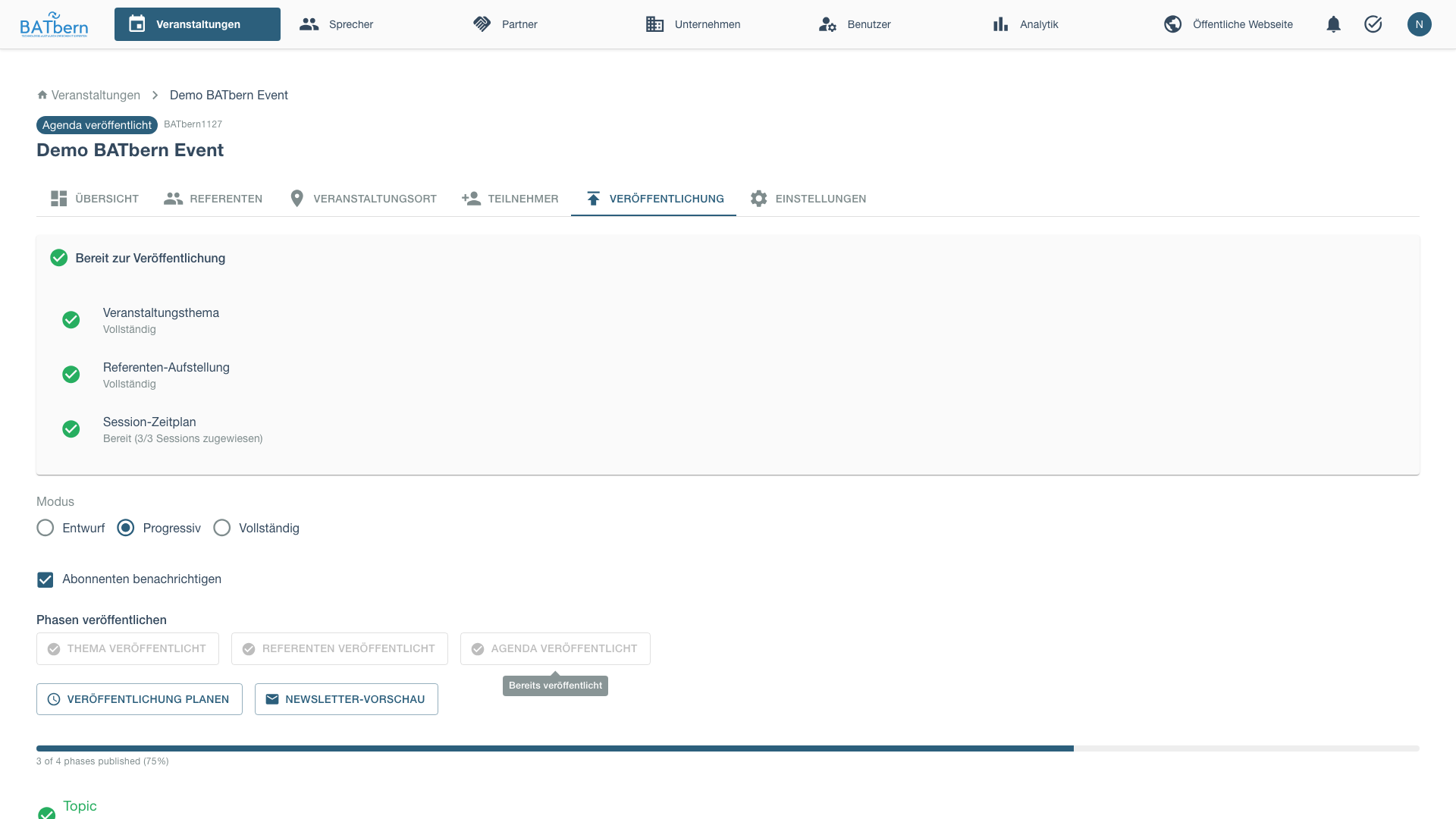 Agenda Published